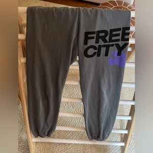 Like new Free City sweatpants size XS color grey.